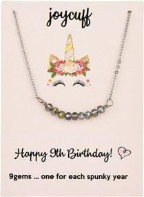 img 4 attached to Celebrate Her Special Day with Crystal Gem Bead Necklaces: Perfect Birthday Gifts for Girls, Ages 7-16 & Beyond!