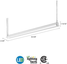 img 3 attached to Lithonia Lighting SHLP 36 Inch 40K 80CRI DNA LED Shop Light, 4000K, 3000 Lumens, White