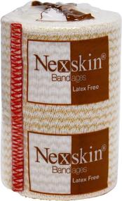 img 2 attached to 🌿 Nexskin (3” Wide, 2 Pack) Organic USA Cotton Bandage: Elastic, Latex-Free, and Washable