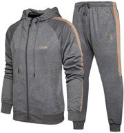 🏃 lavnis men's casual tracksuit: a stylish and versatile long sleeve running jogging athletic sports set logo