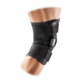 img 2 attached to Mcdavid Knee Brace Patella Stabilizer: Compression Sleeve with Side Hinges for Knee Support, Recovery, and Injury Prevention in Men and Women - Black, X-Large