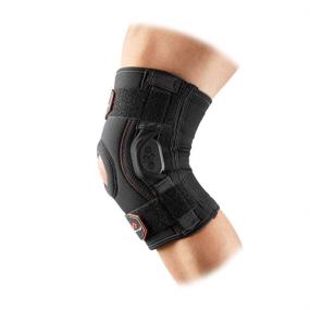 img 3 attached to Mcdavid Knee Brace Patella Stabilizer: Compression Sleeve with Side Hinges for Knee Support, Recovery, and Injury Prevention in Men and Women - Black, X-Large