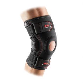 img 4 attached to Mcdavid Knee Brace Patella Stabilizer: Compression Sleeve with Side Hinges for Knee Support, Recovery, and Injury Prevention in Men and Women - Black, X-Large