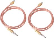 🔥 podoy 39" 098514-02 thermocouple replacement for desa lp heater comfort glow vent-free heaters - 2 pack логотип