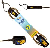 🌊 santa barbara surfing sbs 9ft surf leash: perfect for longboard & paddleboard enthusiasts logo