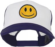 🧢 cheerful embroidered foam mesh back cap - get it from e4hats.com! logo