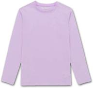 👕 deespace kids long sleeve t shirts: soft cotton crewneck tees for boys or girls 3-12 years logo