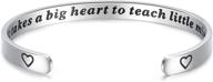 👩 epirora teacher appreciation bracelet for women - graduation & year-end gift cuff bangle, inspirational jewelry for teachers logo