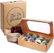 chocolate covered strawberries packaging strawberry logo
