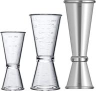 plastic stainless japanese cocktail measuring logo