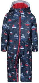 img 4 attached to 👦 Children's Boys' Printed Rainsuit - Mountain Warehouse Clothing and Overalls