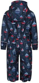 img 1 attached to 👦 Children's Boys' Printed Rainsuit - Mountain Warehouse Clothing and Overalls