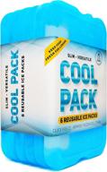 🧊 ice pack for lunch box - freezer packs - original cool pack (set of 6), slim & long-lasting ice packs for lunch bags or coolers логотип