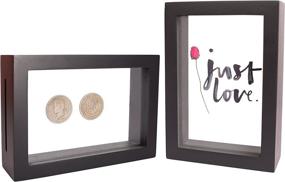 img 4 attached to 📸 Enhance Your Memories with the 5x7” Display Shadow Box Frame (2-pack) - Perfect for Tickets, Medals, and Wedding Moments!