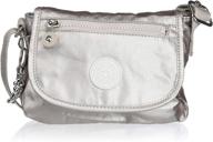 kipling womens sabian crossbody metallic logo