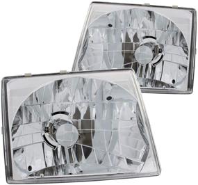 img 2 attached to 🔦 Anzo USA 121132 Toyota Tacoma Crystal Chrome Headlight Assembly - Pair