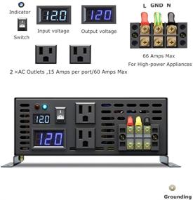 img 3 attached to 🔋 WZRELB 5000W 12V Pure Sine Wave Power Inverter - Solar, RV, DC to AC Power