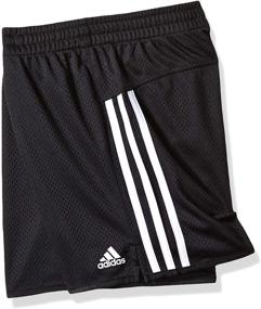 img 1 attached to Adidas Girls' Big 5" Mesh Athletic Short: Exceptional Comfort and Performance