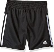 adidas girls' big 5" mesh athletic short: exceptional comfort and performance logo