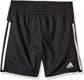 img 2 attached to Adidas Girls' Big 5" Mesh Athletic Short: Exceptional Comfort and Performance