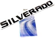 🚗 oem black silverado emblem badge nameplate letter 3d - glossy replacement for chevy 1500 2500hd 3500hd logo