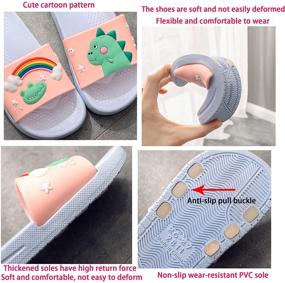 img 2 attached to Slippers Dinosaur Non Slip 8 5 9Toddle Numeric_8_Point_5