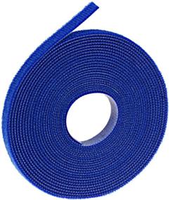 img 3 attached to 🔗 Oldhill Fastening Tapes: Hook and Loop Reusable Straps for Wires, Cords, and Cable Ties - 1/2" Width, 15' x 3 Rolls (Black, Blue, White)