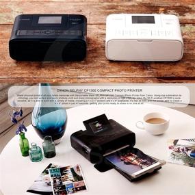 img 3 attached to 🖨️ Enhance Your Photo Printing Experience with Canon SELPHY CP1300 Printer - WiFi Enabled (Black) + 2X Canon Color Ink and Paper Set