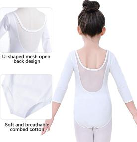 img 2 attached to Soudittur Leotard Bodysuit Dancewear Toddler