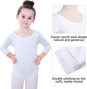 img 3 attached to Soudittur Leotard Bodysuit Dancewear Toddler