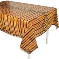 🎋 bamboo tablecover - premium party supplies - 1 piece logo