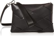 vince camuto draya clutch bright women's handbags & wallets logo