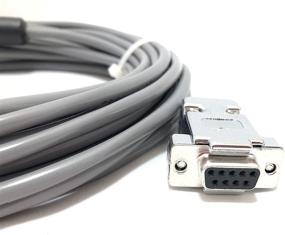 img 1 attached to 🔌 100' EVI Control Cable VISCA RS232 Cable for Sony, PTZ Optics, Go Electronic and Other VISCA Compatible Cameras: Enhance Camera Control with 8 Pin Mini Din to 9 Pin D-Sub Serial Computer Connector