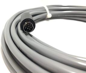 img 2 attached to 🔌 100' EVI Control Cable VISCA RS232 Cable for Sony, PTZ Optics, Go Electronic and Other VISCA Compatible Cameras: Enhance Camera Control with 8 Pin Mini Din to 9 Pin D-Sub Serial Computer Connector