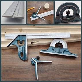 img 3 attached to 🛠️ Versatile Combination Square Set with Protractor: Perfect for Woodworking, Metalworking and Joinery Projects