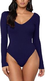 img 2 attached to 👗 Weigou Women's Clothing: Stretchy Jumpsuit Bodysuit - Perfect for Fashionable Jumpsuits