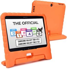 img 4 attached to 📱 Cooper Dynamo Orange Rugged Kids Case for Samsung Tab 4 10.1, Tab 3 10.1 - Protective Cover with Stand, Handle - SM-T530 T531 T535, Child Proof