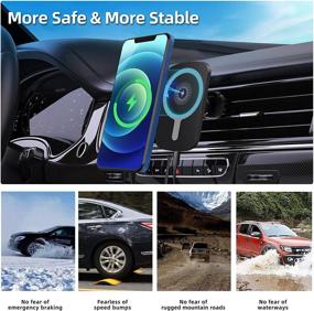 img 1 attached to Magnetic Wireless Charger Compatible Charging Car Electronics & Accessories