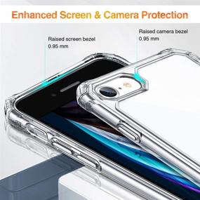 img 2 attached to ESR Air Armor iPhone SE 2020 Case/iPhone 8 Case - Shock-Absorbing, Scratch-Resistant, Military Grade Protection - Hard Polycarbonate + Flexible Polymer Frame, Clear