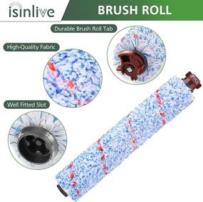 img 2 attached to 🧹 1868 Multi Surface Brush Roll for Bissell CrossWave Vacuum Models | Compatible with #1608683, 160-8683, 1608684 | Includes 3PCS 1866 Filters, 2PCS Pet Brushes, 1 Cleaner Brush