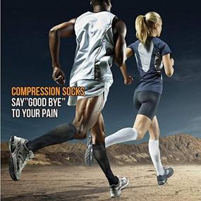 img 2 attached to 20-30mmHg Compression Socks (7 Pairs) for Women & Men - Enhance Circulation during Running and Hiking