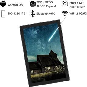 img 2 attached to High-performance Android Tablet: 10 Inch, Octa-Core, 1280x800 HD Touchscreen, 📱 2GB RAM, 32GB ROM, Dual Cameras, Type-C, GPS, Bluetooth, 5G WiFi, Lightweight