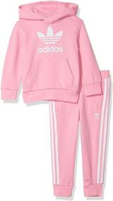 img 4 attached to Толстовка Adidas Originals с логотипом Trefoil для подростков - Детская одежда для девочек