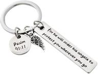 meiligo christian keychain wherever religious logo