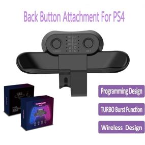 img 2 attached to 🎮 Enhance Your PS4 Gaming Experience with Wireless PS4 Controller Paddles and Back Button Attachment - MODS & Paddles for PS4