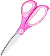 precision plus fit cut curve scissors in large size, stylish pink (35061) logo