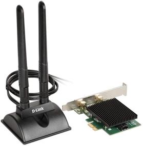 img 4 attached to D-Link AX3000 PCIe Wireless Adapter with WiFi 6, Bluetooth 5.1, Magnetic Antenna Base, Heatsink, Dual Band, for Windows 10, Ethernet Network (DWA-X3000)