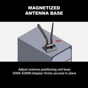 img 1 attached to D-Link AX3000 PCIe Wireless Adapter with WiFi 6, Bluetooth 5.1, Magnetic Antenna Base, Heatsink, Dual Band, for Windows 10, Ethernet Network (DWA-X3000)
