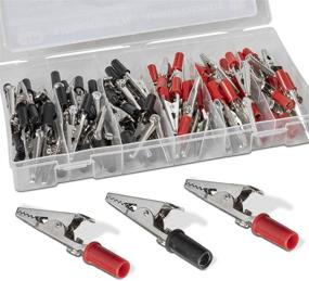img 4 attached to 🔌 Katzco Alligator Clip Set - 80 Piece Assortment - Insulated Stainless Steel - Lead Clip Test, Electric Multimeter Kit