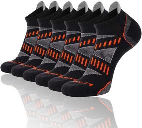 img 4 attached to 🏃 FLYRUN Performance Cushioned Running Socks - 6 Pairs for Athletic Performance